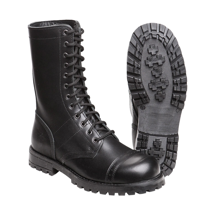 RMD Leather Combat Boots-Black